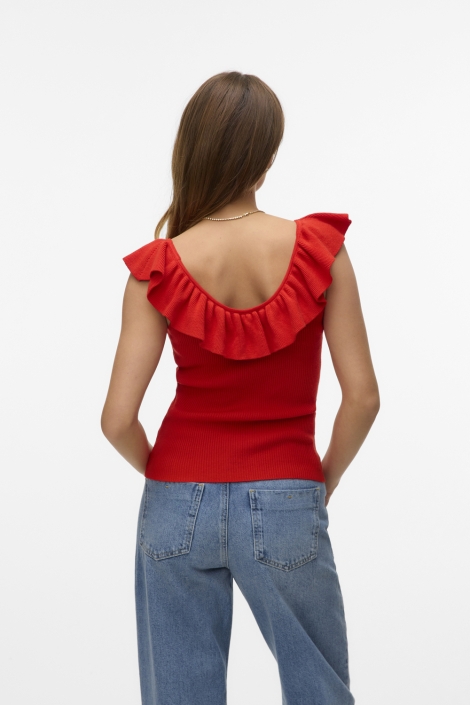 Vero Moda vmsilje sl ruffle top ga