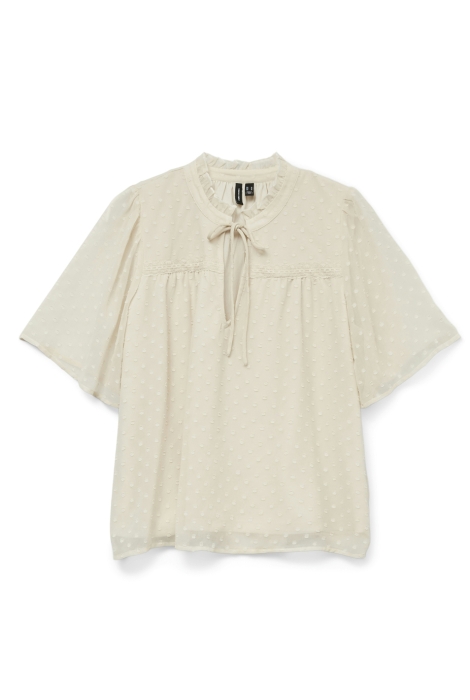 Vero Moda vmleah ss lace top wvn ga noos