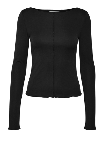 Vero Moda T-shirt VMMAGGIE LS BOATNECK TOP VMA NOOS 10315883 BLACK