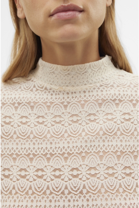 Vero Moda vmzoe ls lace high neck top jrs noo