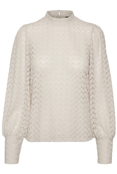 Vero Moda vmbecca ls high neck lace top jrs n