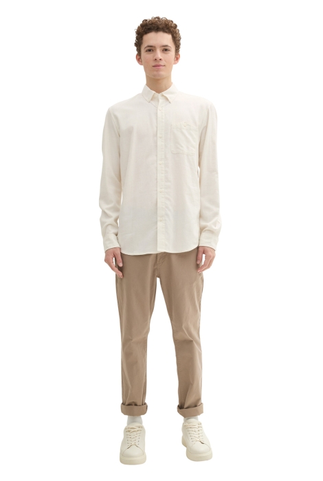 Tom Tailor fitted melange twill shirt