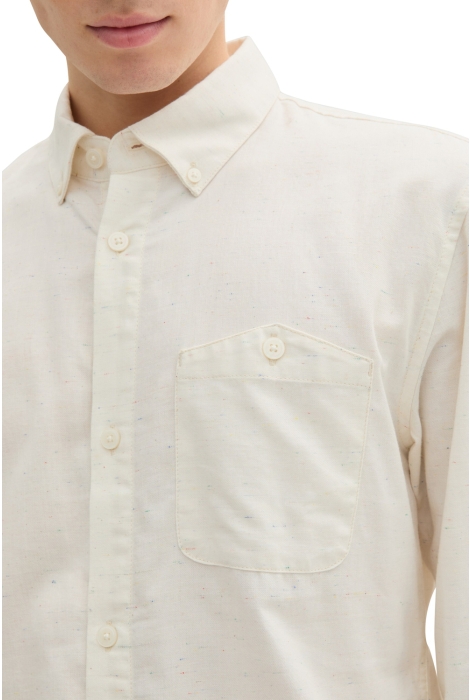 Tom Tailor fitted melange twill shirt