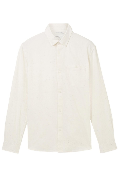 Tom Tailor fitted melange twill shirt