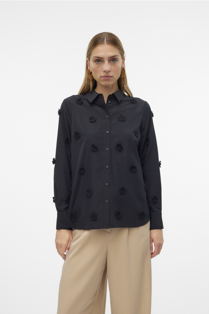 VMTIKA LS SHIRT WVN 10311148 Black