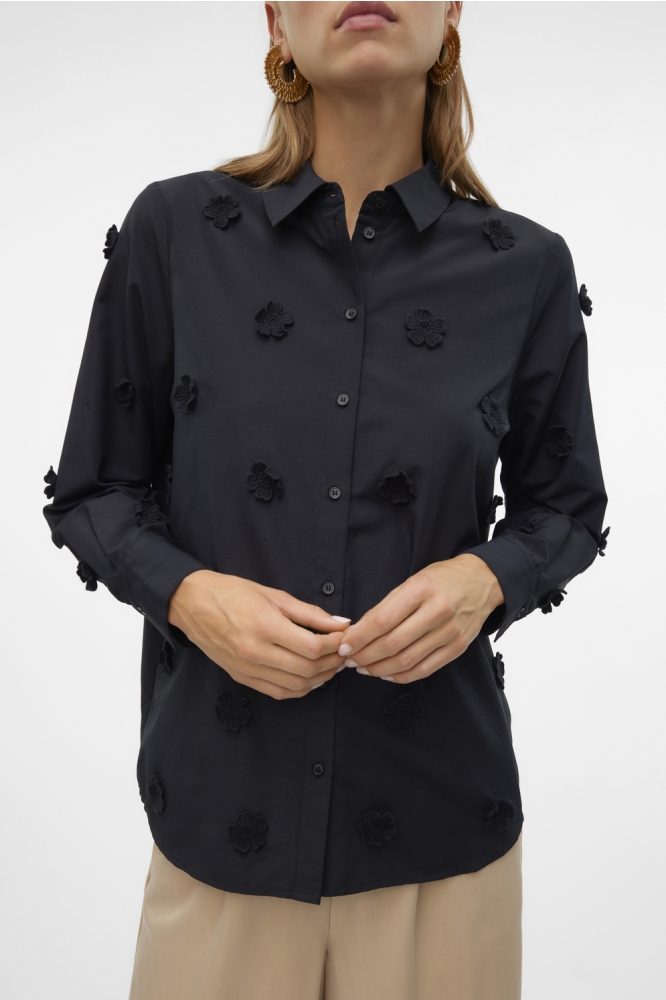 VMTIKA LS SHIRT WVN 10311148 Black