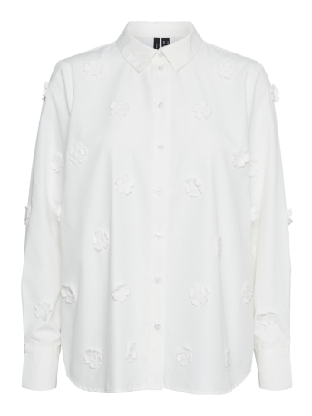 Vero Moda Blouse VMTIKA LS SHIRT WVN 10311148 Snow White