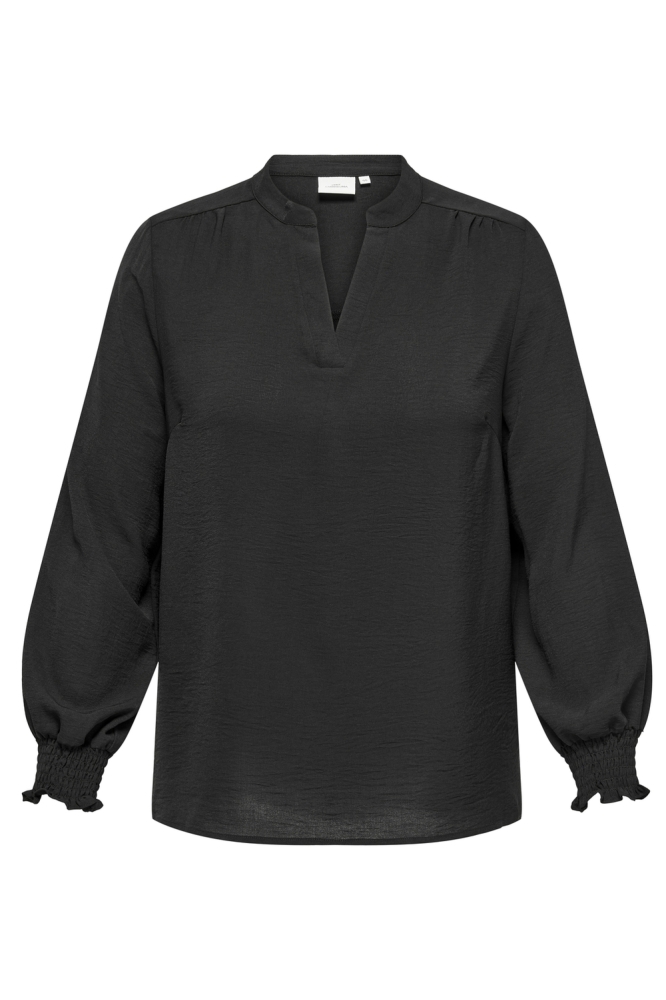 CARMETTA LIFE V-NECK TOP WVN NOOS 15285157 Black