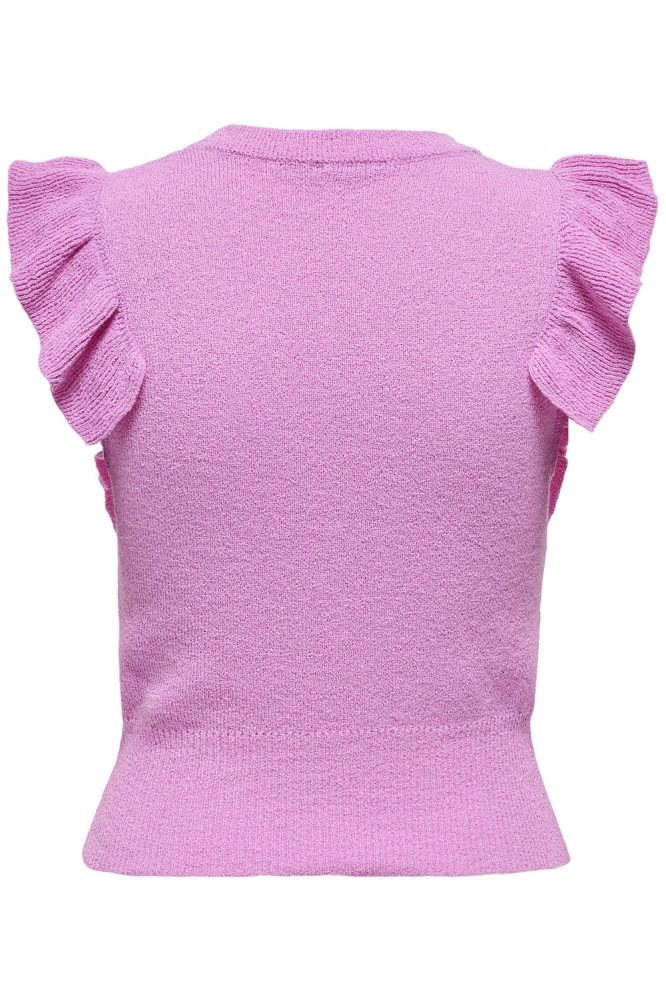 ONLASHLEY SL O-NECK KNT 15341586 FUCHSIA PINK