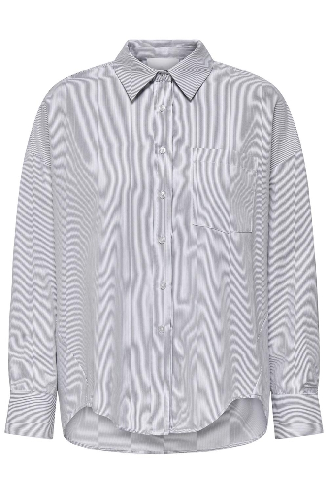 ONLEMA WO LS LOOSE SHIRT XT WVN 15347697 BRIGHT WHITE/NIGHT