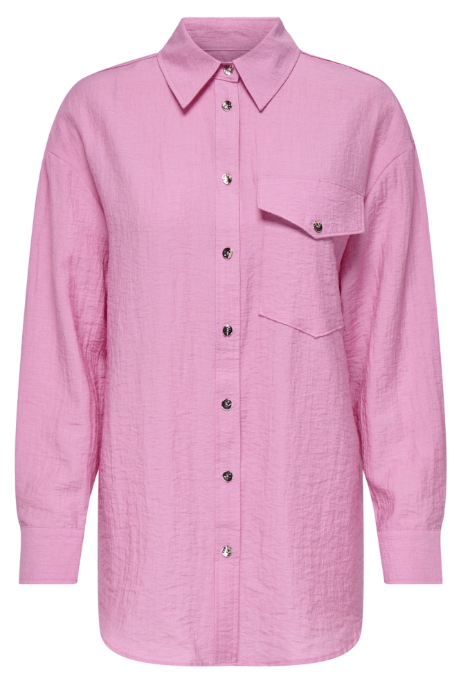 ONLTANIA LIFE LS SHIRT WVN 15340270 Fuchsia Pink