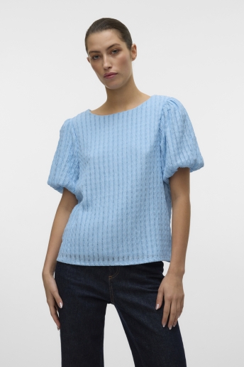 Vero Moda T-shirt VMNOMI SS TOP JRS GA 10324675 AIRY BLUE