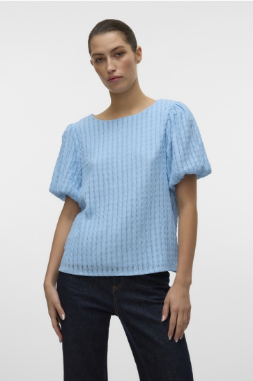 Vero Moda T-shirt VMNOMI SS TOP JRS GA 10324675 AIRY BLUE