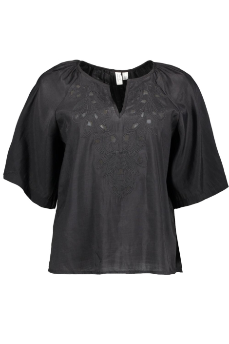 Vero Moda vmbriley 2/4 v-neck emb. top wvn bt