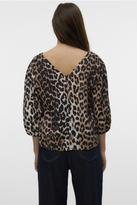 Vero Moda vmjosie 3/4 v-neck top wvn ga