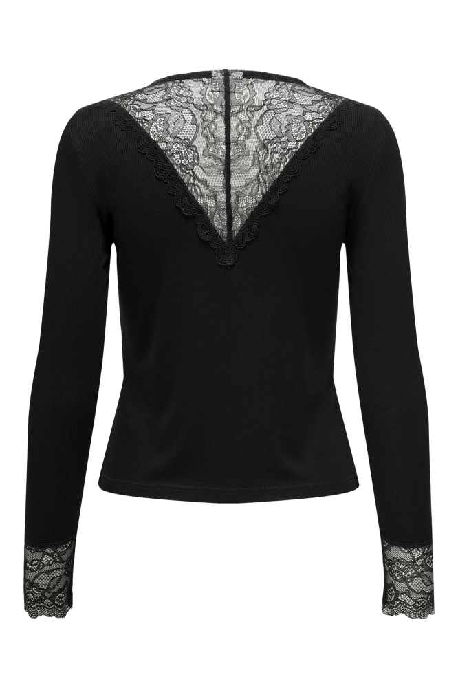 JDYROXY L/S LACE TOP JRS NOOS 15317464 Black