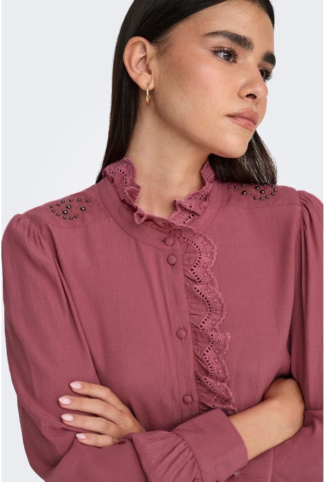 Jacqueline de Yong jdyamy l/s frill shirt wvn exp