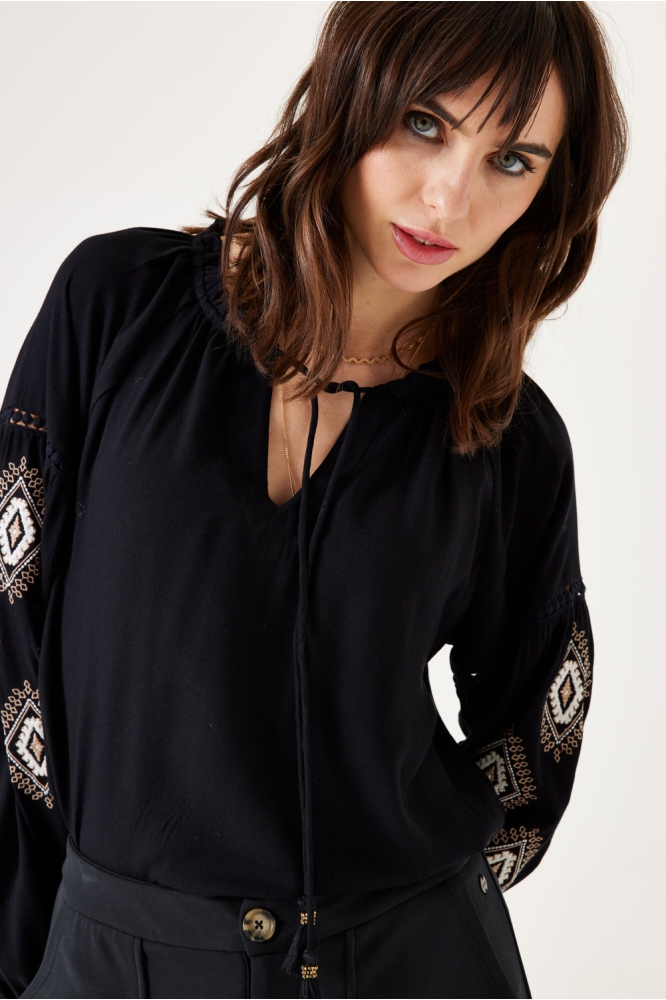 BLOUSE U40035 60 Black