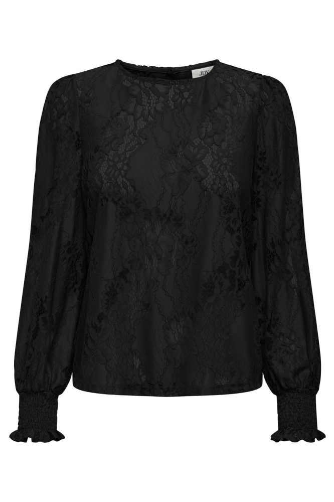 JDYDANIELLA L/S LACE TOP JRS 15330382 Black