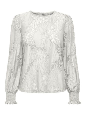 Jacqueline de Yong Blouse JDYDANIELLA L/S LACE TOP JRS 15330382 Cloud Dancer