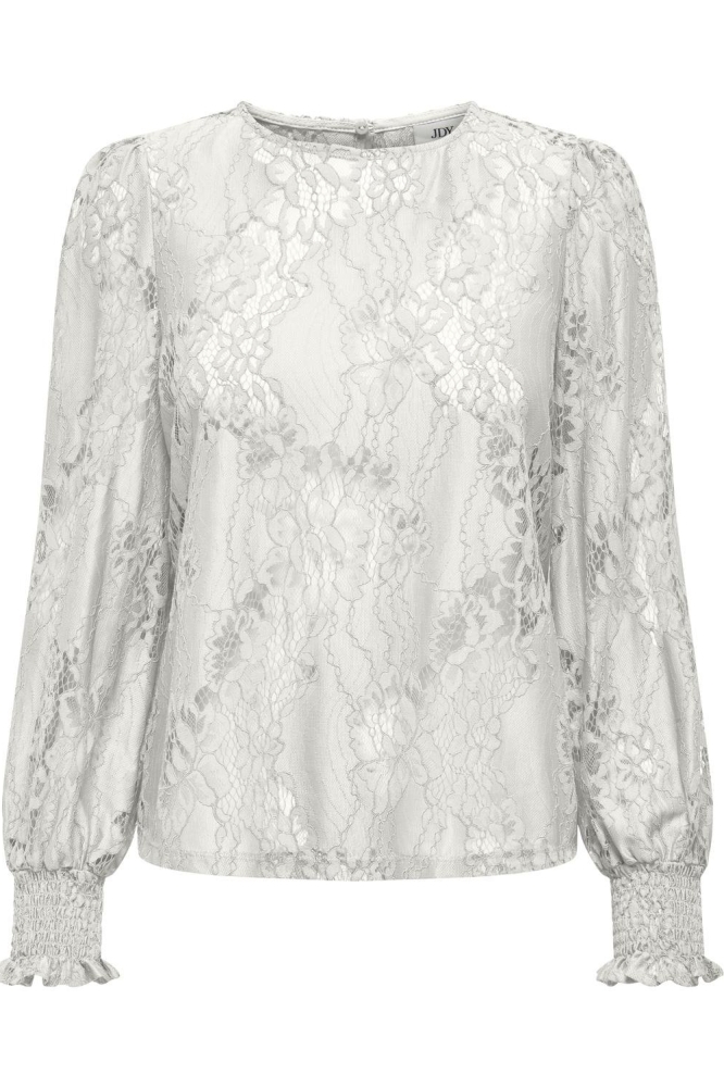 JDYDANIELLA L/S LACE TOP JRS 15330382 Cloud Dancer