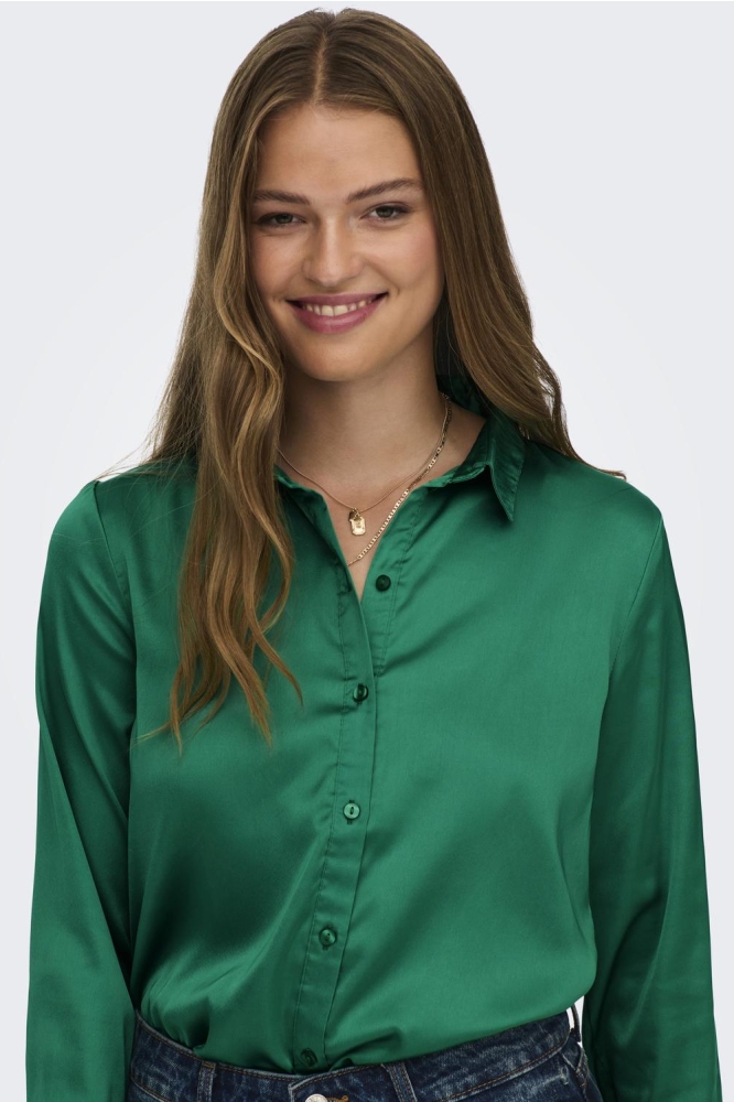 JDYFIFI L/S SHIRT WVN NOOS 15203504 PEPPER GREEN