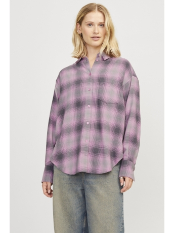 JJXX Blouse JXJAMIE FLANNEL LS SHIRT WVN SN 12265314 MOONLITE MAUVE