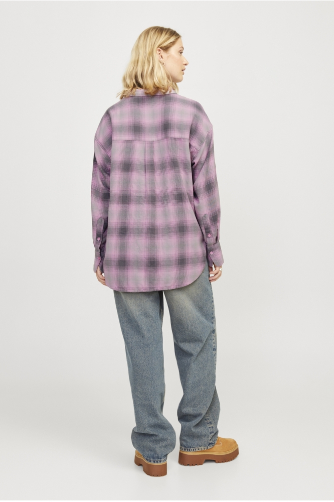 JXJAMIE FLANNEL LS SHIRT WVN SN 12265314 MOONLITE MAUVE