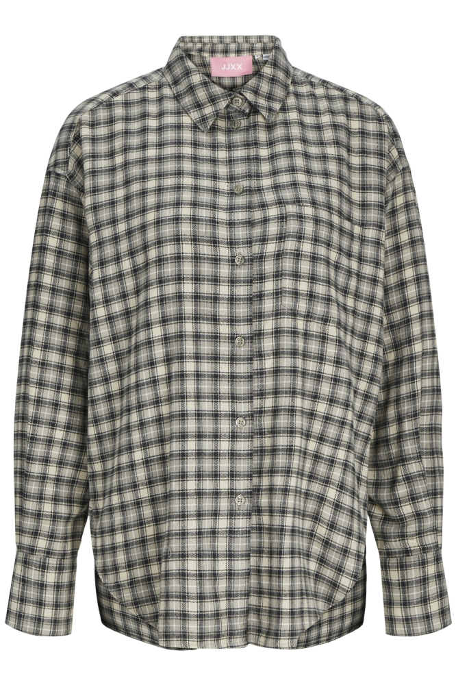 JXJAMIE FLANNEL LS SHIRT WVN SN 12265314 VETIVER