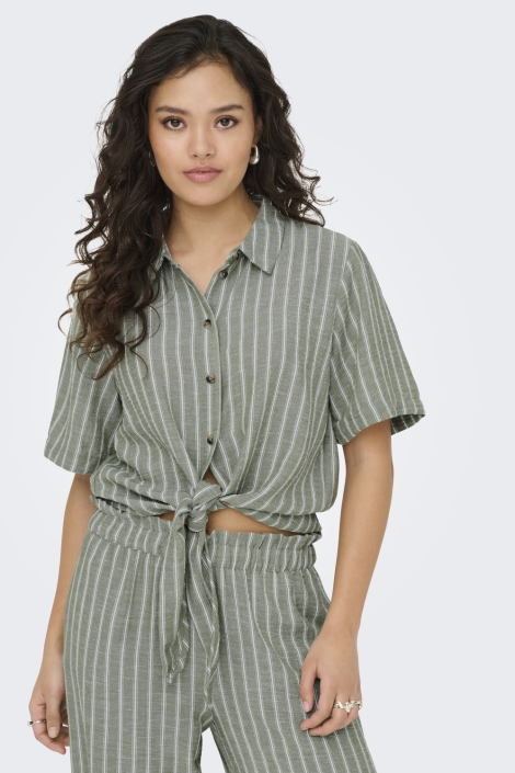 Jacqueline de Yong jdyemilia s/s knot shirt wvn exp