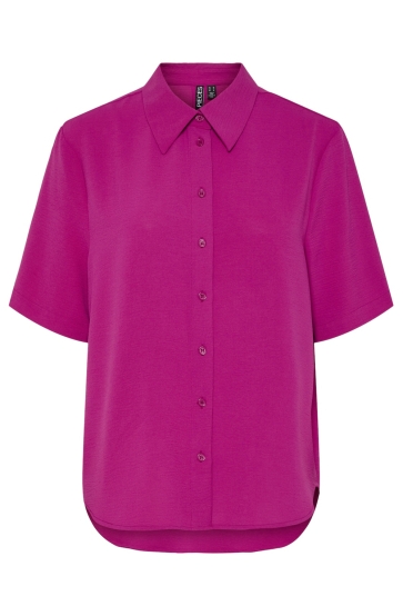 Pieces Blouse PCSIJA SS SHIRT WVN FC BC 17155981 FESTIVAL FUCHSIA