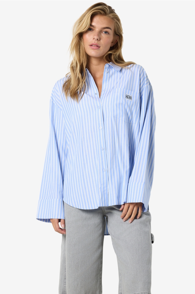 NMFRIDA L/S BUTTON SHIRT WVN 27034799 SKY BLUE