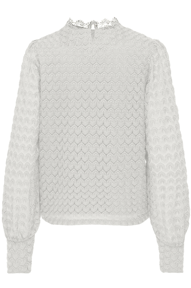 ONLNICE L/S HIGHNECK TOP JRS 15307045 CLOUD DANCER