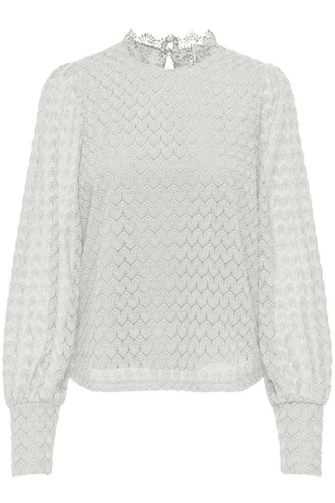 ONLNICE L/S HIGHNECK TOP JRS 15307045 CLOUD DANCER