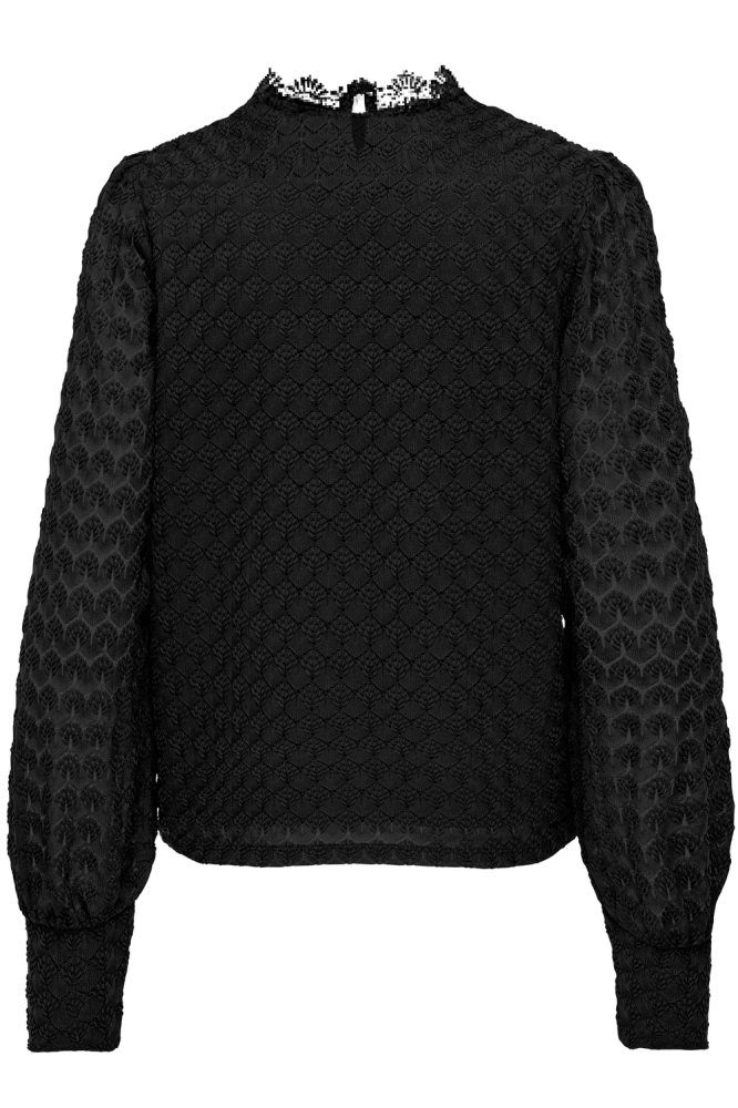 ONLNICE L/S HIGHNECK TOP JRS 15307045 BLACK