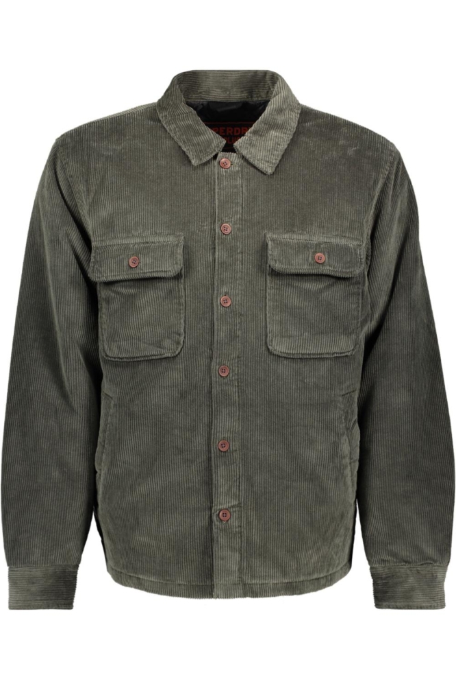 SURPLUS CORD QUILT OVERSHIRT M4010903A SURPLUS GOODS OLIVE GREEN