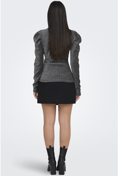 Only onlrich l/s glitter puff top jrs