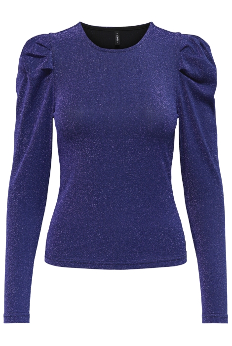 Only onlrich l/s glitter puff top jrs