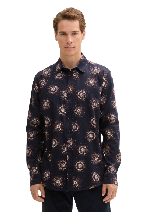 Tom Tailor fitted printed stretch shirt