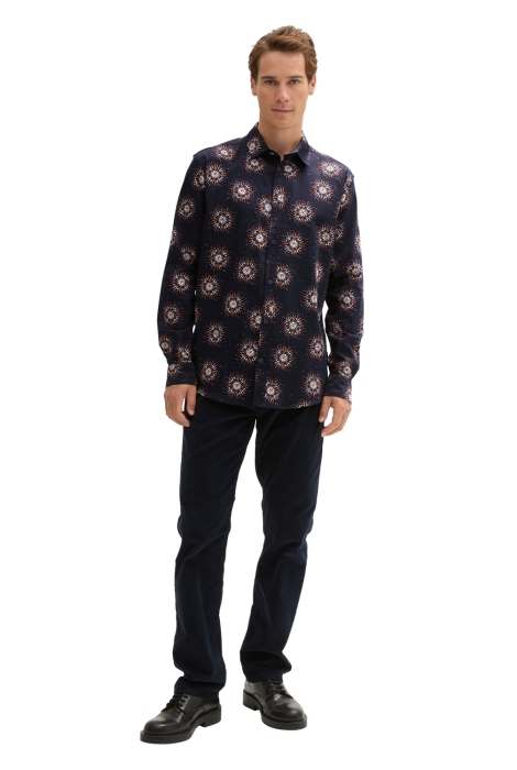 Tom Tailor fitted printed stretch shirt