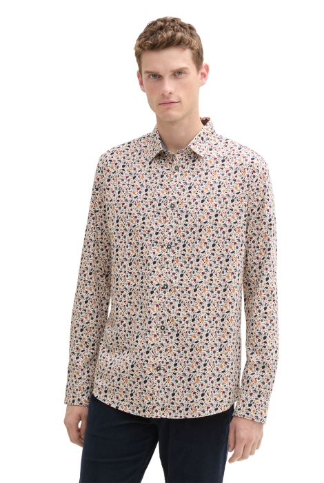 Tom Tailor fitted printed stretch shirt