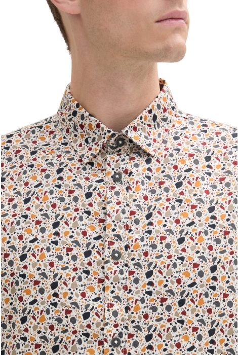 Tom Tailor fitted printed stretch shirt