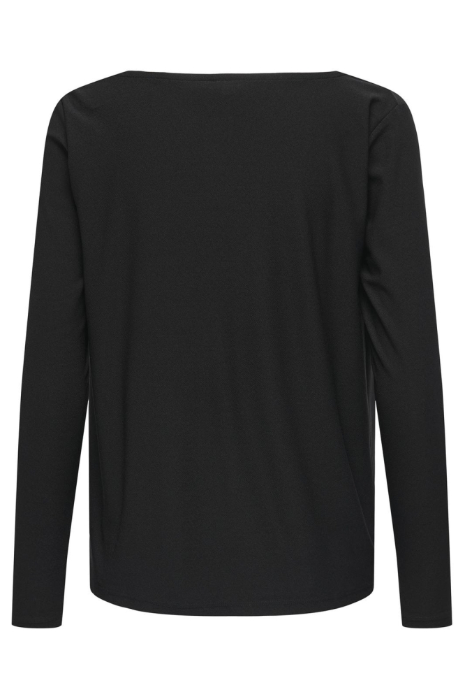 ONLSANSA L/S WATERFALL TOP JRS 15273862 BLACK