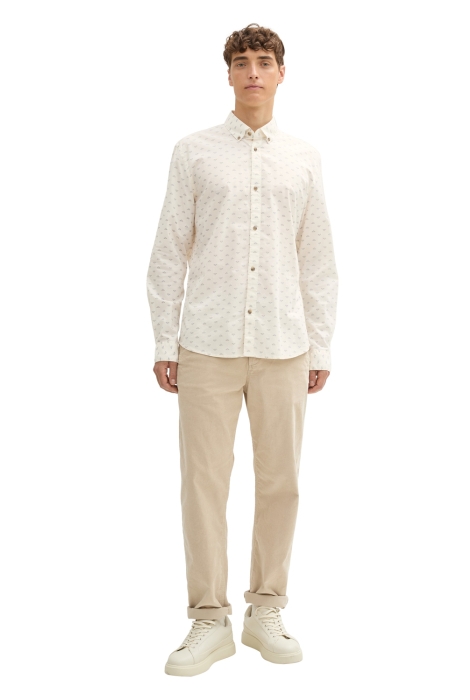 Tom Tailor fitted printed poplin shirt