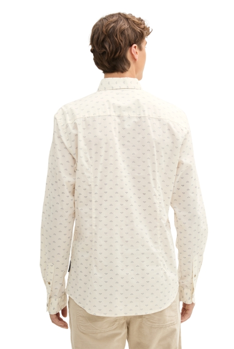 Tom Tailor fitted printed poplin shirt