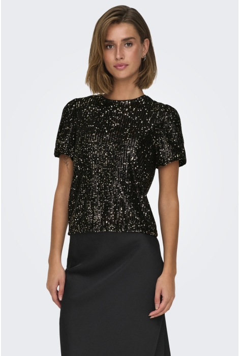 Only onlana s/s loose sequins top jrs