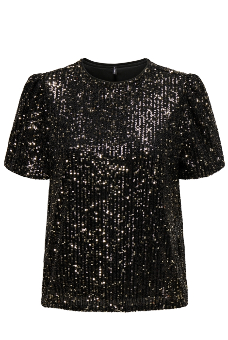 Only onlana s/s loose sequins top jrs