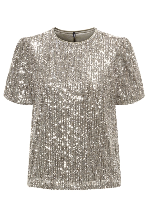 Only onlana s/s loose sequins top jrs