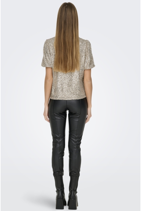 Only onlana s/s loose sequins top jrs