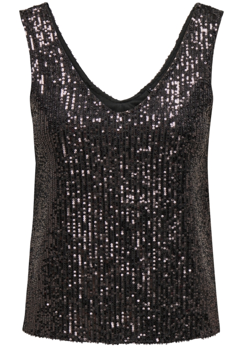 Only onlana s/l v-neck sequins top jrs